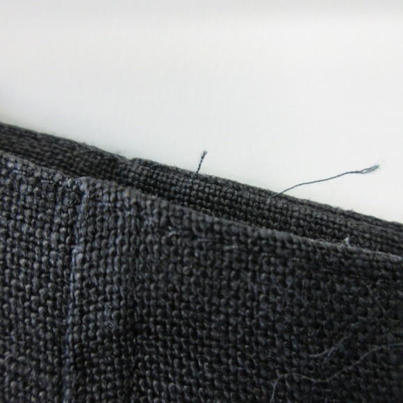 Blacky Dress Women's Black 100% Linen High Waist Pleated Trouser Pants 464 - Picture 5 of 15